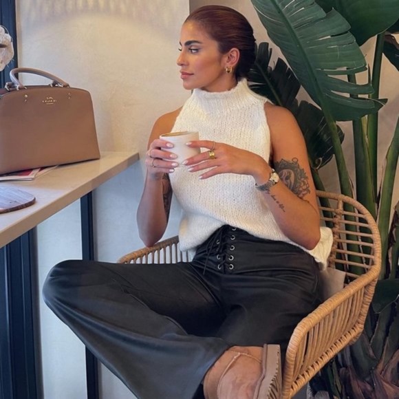 BLOGGER'S FAVE!  Zara Knit Vest white  NWT - Picture 4 of 8